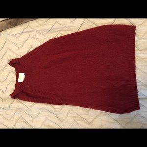 Maeve Anthropologie Red Sweater Tank